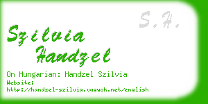 szilvia handzel business card